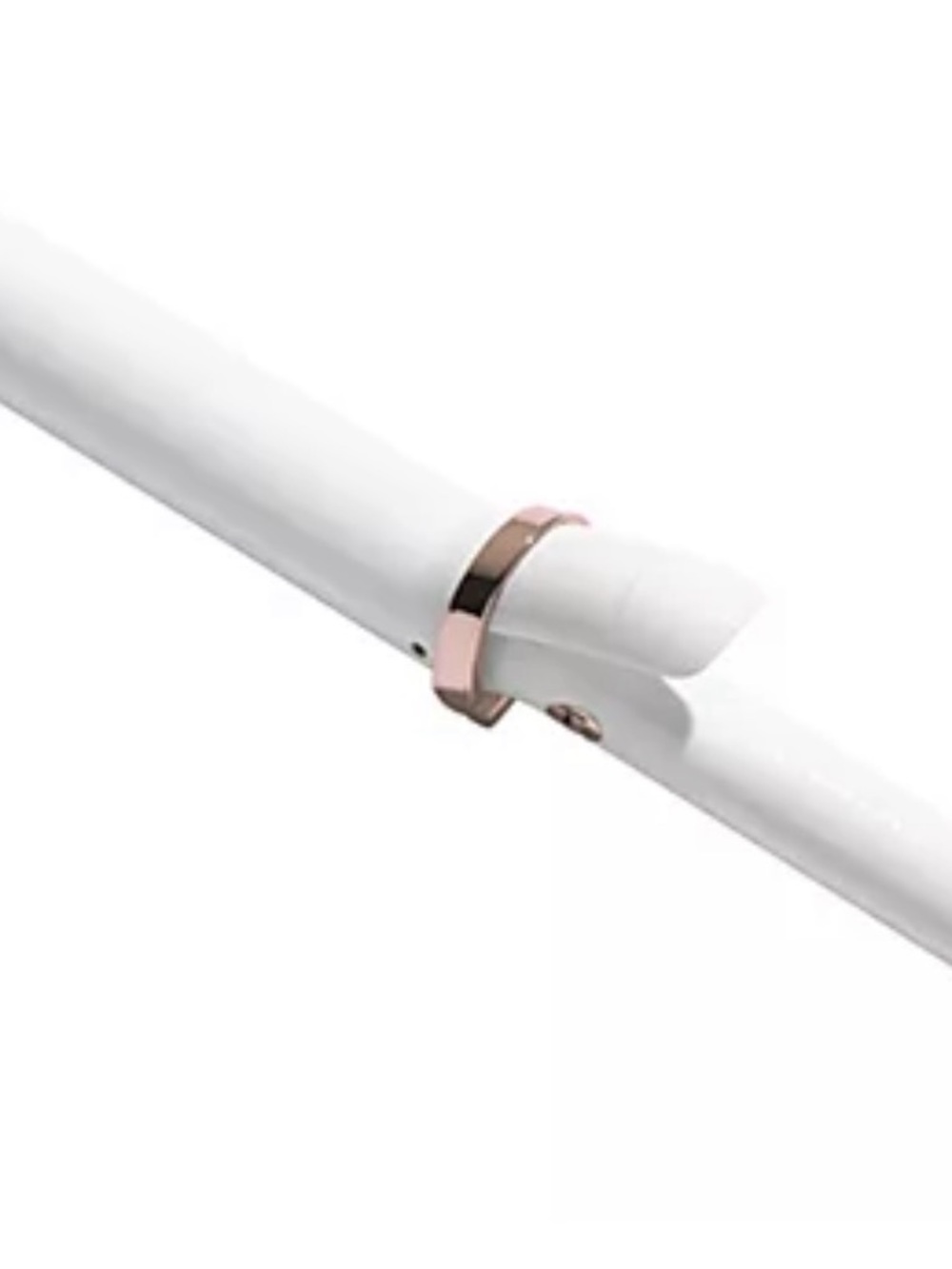T3 White Hair Straightener with Rose Gold Accent